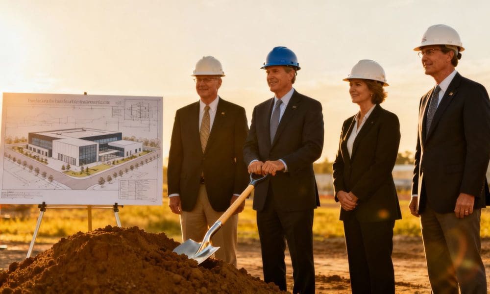 Groundbreaking ceremony for quantum research park.