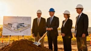 Groundbreaking ceremony for quantum research park.